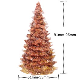 KYEYGWO Red Jasper Healing Crystal Stone Mini Christmas Tree, Handmade 9 CM Christmas Tree Table Ornament Decorationfor Home Shop Office