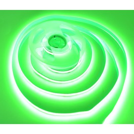 SUYOOULIN LED Strip Lights, 16.4ft/5m DC12V 2640 LEDs COB Light Strip, 52800LM Super Bright Dimmable Non-Waterproof LED Tape Light, More Evener Lighting Than SMD LED Strip Lights(Green)