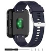 Meifox Compatible with Garmin Forerunner 35 Band,Solf Silicone Replacement Bands for Garmin Forerunner 35 Watch (Navy Blue1)