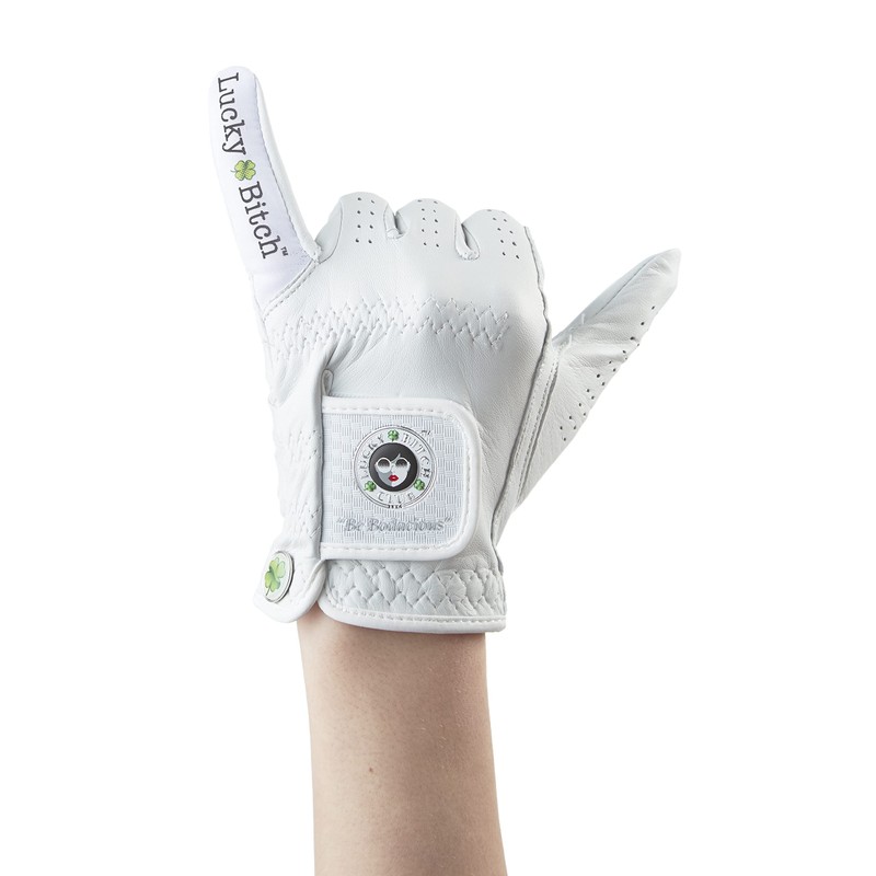 Nice Shot “Lucky B Club” Ladies Premium White Cabretta Leather