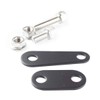 Lextek Black Stainless Steel Exhaust Silencer Fitting Kit