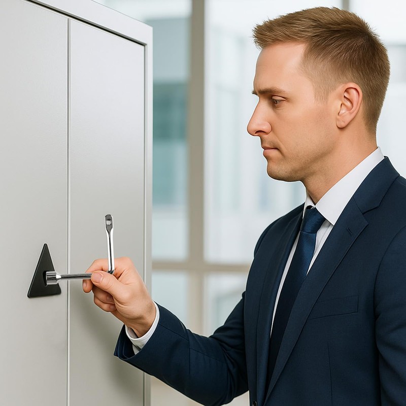 Lotsdonxia 2 Pcs Heavy-Duty Triangle Utility Keys – L-Shaped Gas