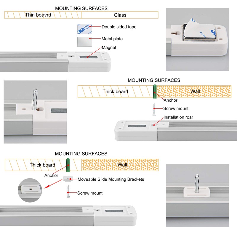 LUXSWAY Plug in Color Changing Led Bar Light,Led RGB Strip