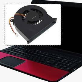 YINETTECH 3 Pin CPU Cooling Fan DC 5V 0.5A DFS501105FR0T Compatible with Toshiba Satellite C850 C855 C875 C870 Laptop