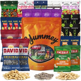Healthy Individual Nuts Snack Packs - 30 Count of Mixed Nuts and Trail Mix - Assorted Nuts Variety Pack - Our Healthy Snacks Variety Pack For Adults and Kids Includes Peanuts, Cashews, Pistachios, & More