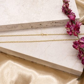 Carissima Gold Women's 9ct Yellow Gold Hollow 2.1mm Diamond Cut Oval Belcher Chain Necklace of Length 41cm/16"