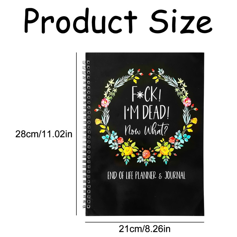 Thyonta Life End Planner Notebook Thoughtful Funny I'm Dead Now