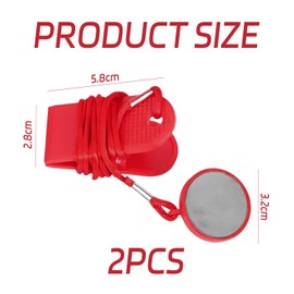 OVDGWC 2-Piece Treadmill Safety Lock, Simple Safety Lock, Magnetic Buckle, Treadmill Safety Switch Key, Emergency Stop Button, Treadmill Accessories