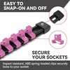 ALOANES 9pc ABS Organizer, 1/2 inch, 3/8 inch and 1/4