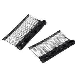 MECCANIXITY 1000 Pcs J Hook Fasteners, 2 1/4 Inch Black Tagging Gun Refill Fasteners Standard Tagging Barb Fasteners Plastic for Clothing Hanging Fine Stitch Price Refills Tag Label