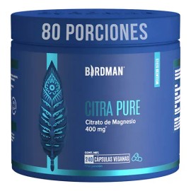 Birdman Citrato De Magnesio 400 Mg 80 Porciones 240 Cápsulas                                                                                          