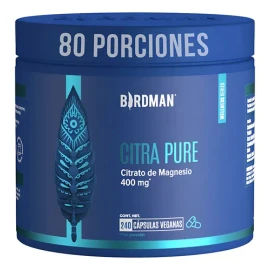 Birdman Citrato De Magnesio 400 Mg 80 Porciones 240 Cápsulas                                                                                          
