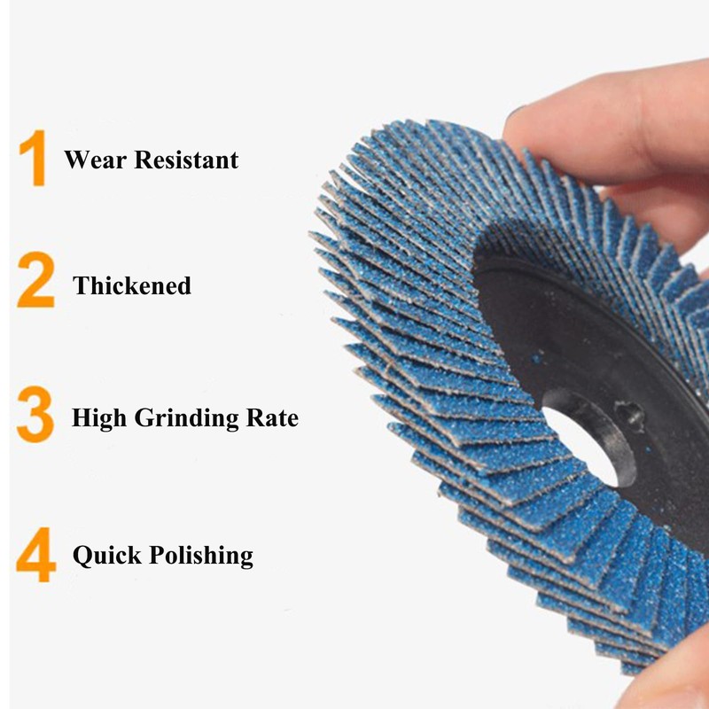 WOMGF Flap Discs Diameter 76 mm x 10 mm Grit