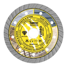 2 x SabreCut SCDT125_2 125mm (5 inch) x 10mm x 22.24mm Bore Turbo Diamond Angle Grinder Circular Saw Blades