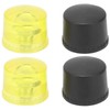 Rubber Hammer Replacement Mallet Head Tips 4 Pack Yellow Black
