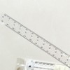 Belegao 2 PCS Folding Rulers, 15cm/30cm Foldable Ruler Clear &
