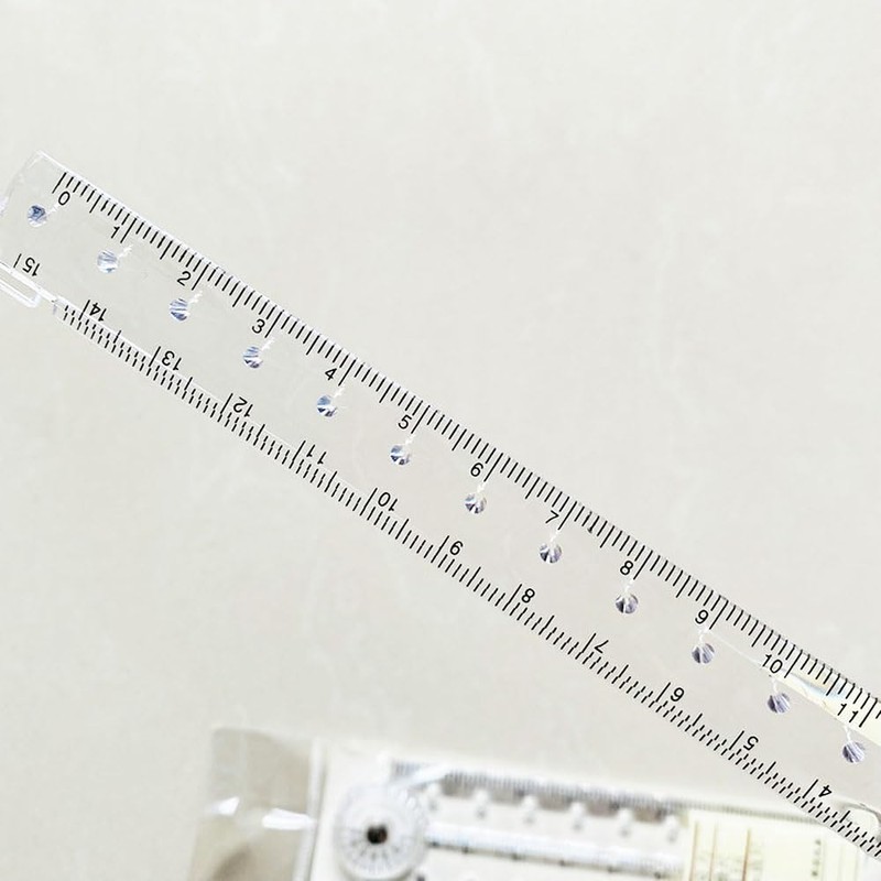 Belegao 2 PCS Folding Rulers, 15cm/30cm Foldable Ruler Clear &