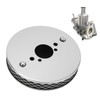 14x3cm High Flow Air Filter Chrome Metal Replacement for SU