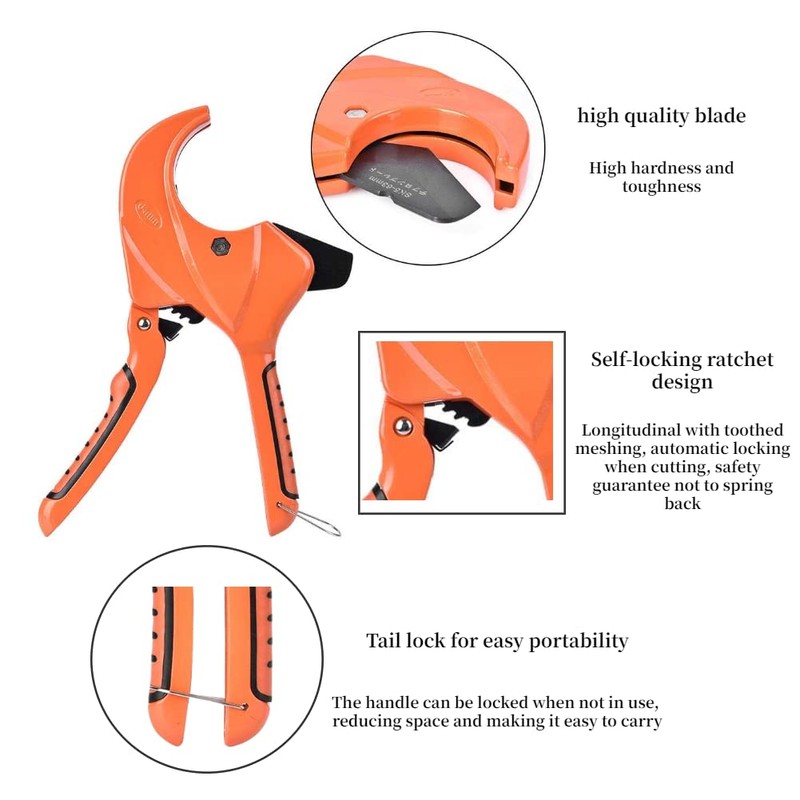 63mm Opening Gas Water Pipe Cutter Portable PVC PPR Cutting