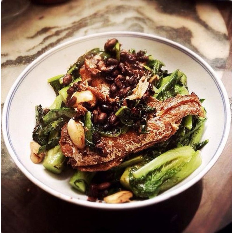 Dace (Fried & Whole) w/ Salted Black Bean in Oil