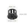 Sourcing Map 32PC Black 13mm(1/2") Plastic Hole Plugs - Flush