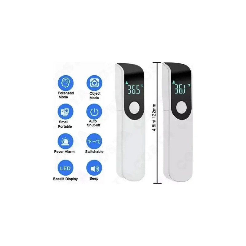 2pcs Termómetros Digitales Infrarrojos Con Medición De Tempe