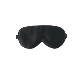 Mission Sweet, Pure Mulberry Silk Eye Mask/Eye Cover, Blindfold (1,Black)