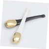 Ipetboom 2Pcs Eye Cream Spoons Metal Makeup Tool for Facial