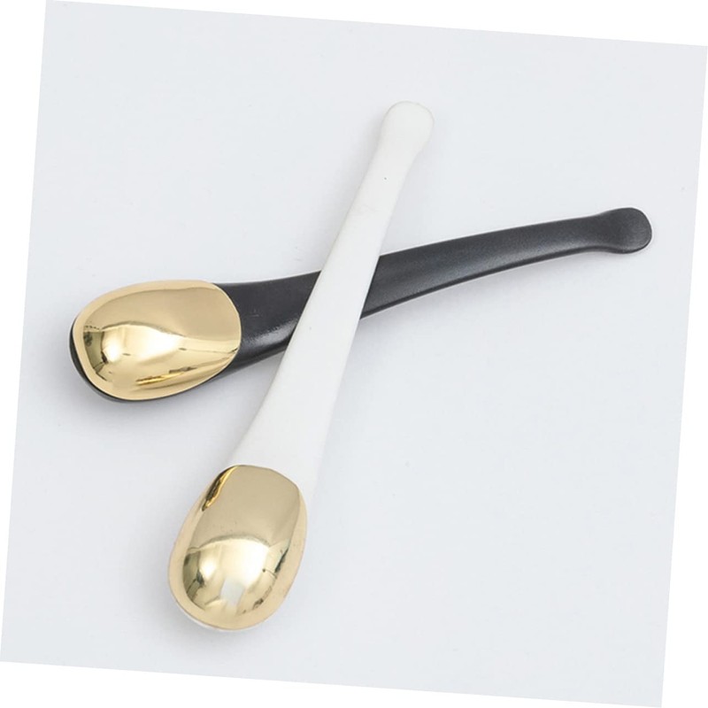 Ipetboom 2Pcs Eye Cream Spoons Metal Makeup Tool for Facial