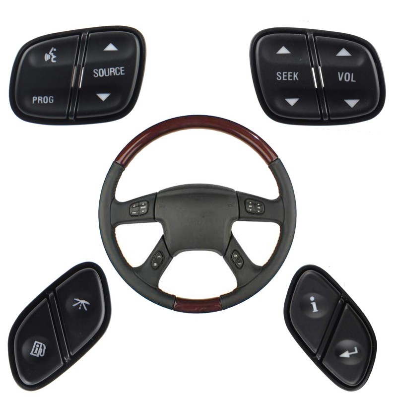 Steering Wheel Control Switch Button Replacement for 2003-2009 Silverado Suburban