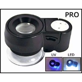 Unbranded Illuminated 15x 21mm UV/LED Stamp Loupe