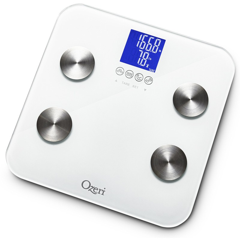 Ozeri Touch 440 Lbs Total Body Weight Scale (Body Fat,