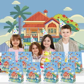 YOOUUQIAN 20 PCS Blue Dog Birthday Party Supplies, Kid Party Decorations Gift Bags,Boys and Girls Birthday Party Favors Bag