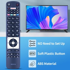 MOVHEIYL RC5118 Replacement Remote Control for Telefunken TV D43F287N4CW D32F289M4CW D32F289M4 D55U600M4CW D55F289N4CWI D40F287N4CWI D32H289N4CW D488 F282Nfinfin4CW D48F282X4CW D32F294R4CW D49U297N4CW
