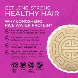 Viori Terrace Garden Shampoo and Conditioner Bar Set Made with Rice Water - Handcrafted Sulfate Free Shampoo and Conditioner