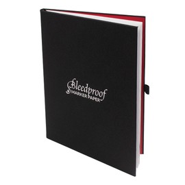 WA Portman A4 Bleedproof Marker Paper Sketchbook - 60 Pages Alcohol Marker Paper Pad - 157 GSM Hardcover Marker Sketchbook Bleedproof Drawing Pad - Art Sketchbook for Markers, Journaling, & Drawing