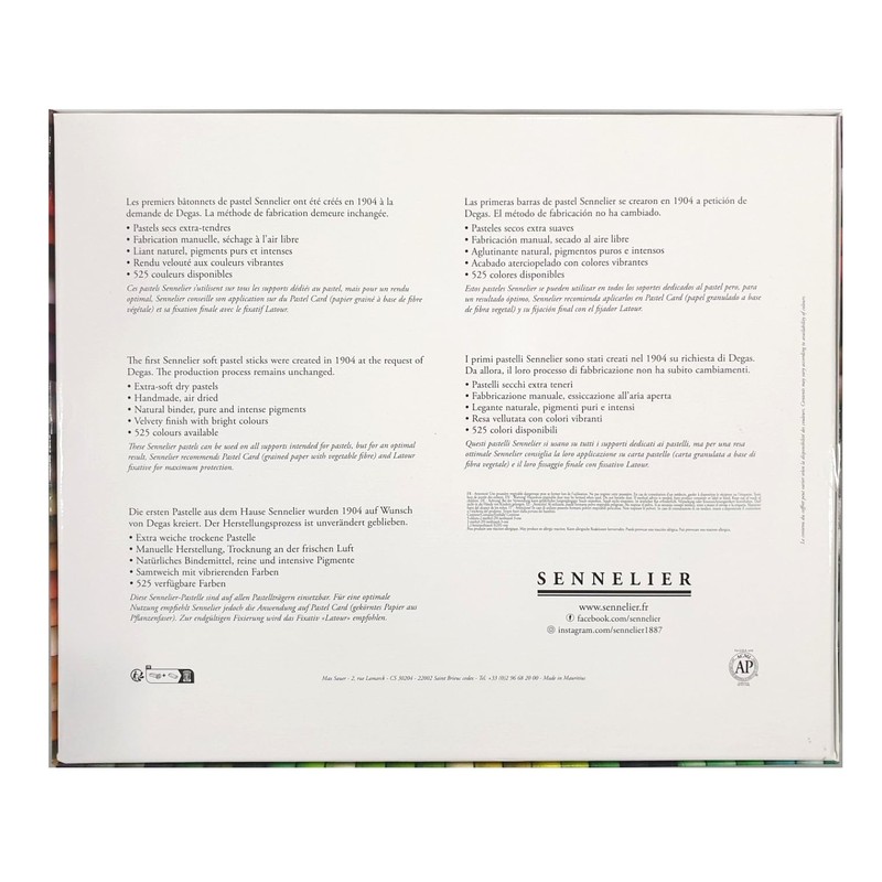 Sennelier Set of dry pastels 40 semi-pastel soft pastel ecu