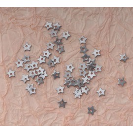 Ruwado 50 Pcs Heart Shape Charms Stainless Steel Small Cute Pendants for DIY Jewelry Making Kits Necklace Bracelet Findings Crafting Project Earring Keychain (Star)