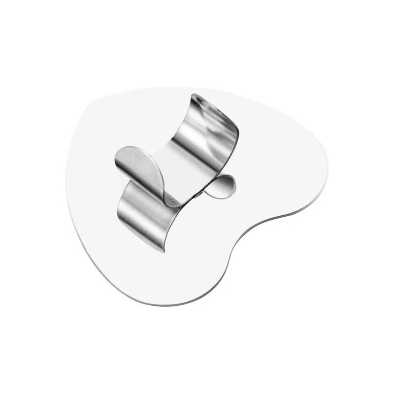 DFS Beauty Paleta Anillo Acero Inoxidable Mezcla Maquillaje_ Corazón