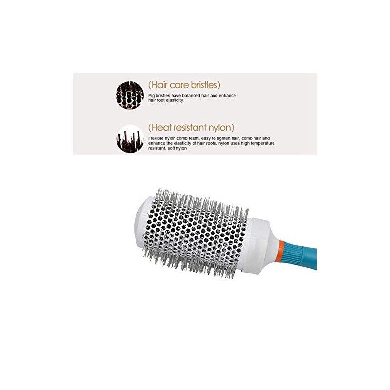 Liseng Ceramic Ionic Round Hair Brush Barrel Hairdressing Hair Salon