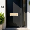 Polished Brass Letter Plate Front Door 256 x 76mm, 10