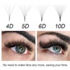 NAGARAKU Volume Eyelash Extensions, Prefabricated Fan Eyelashes, 320 Pieces, Narrow