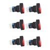 25 Pcs Push Button Switch Light Indicate Self Locking Long