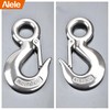 Alele Grab Hooks,1T Crane Scale,Slip Hooks,Stainless Steel Lifting Hook Rigging