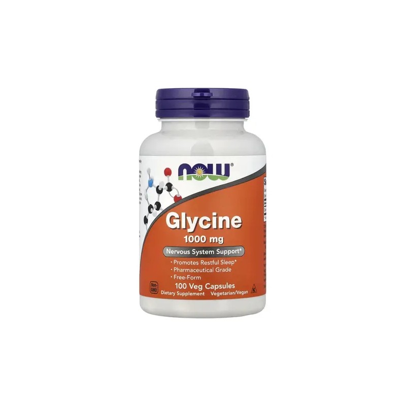 Glicina 1000 mg Cápsulas Glycine 1000 mg Supplement, 100 Caps