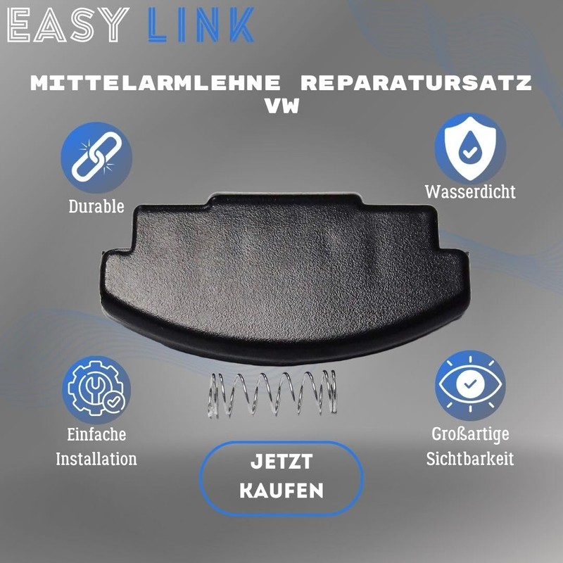 Easy Link Centre Armrest Repair Kit Compatible with VW Passat