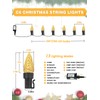 2 Pack C6 Christmas Lights Outdoor Indoor, Total 200 LED