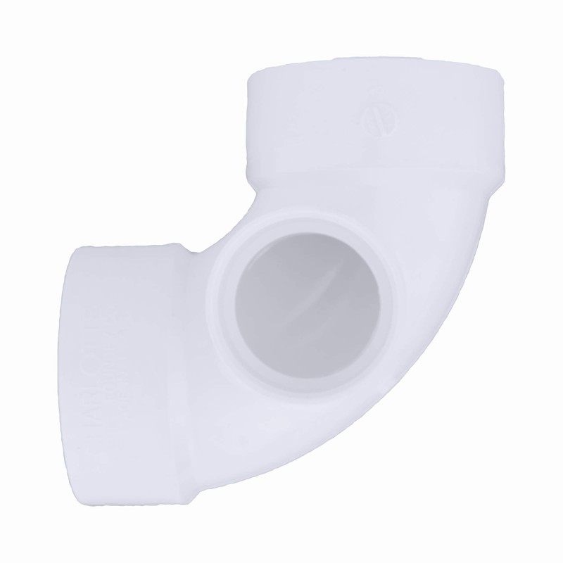 CHARLOTTE PIPE 3 x 3 x 2 DWV 1/4 Bend
