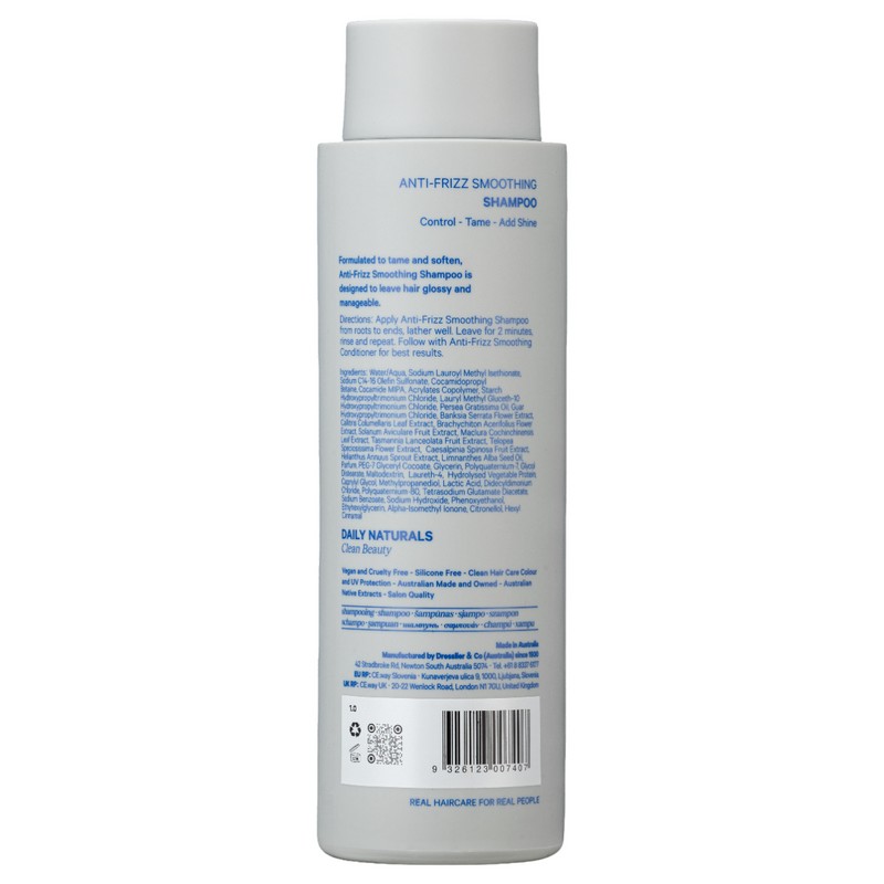 Daily Naturals Clean Beauty Anti-Frizz Smoothing Shampoo 275ml