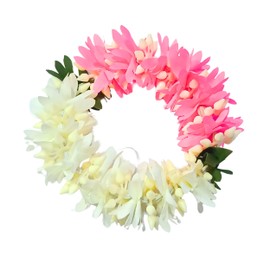 Handmade Artificial Flower Plastic Mogra Gajra Veni Garland for Hair Off White 13 Inch long Juda Bun Realistic Hair Accessory (Design 2, medium)